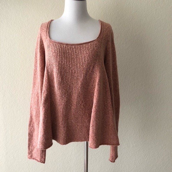 Free People Sweaters - Free people blush pink fuzzy soft knit sweater S